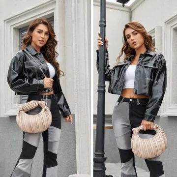 NIUEIMEE ZHOU Small Knotted Handbags for Women