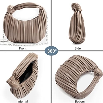 NIUEIMEE ZHOU Small Knotted Handbags for Women