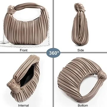 NIUEIMEE ZHOU Small Knotted Handbags for Women