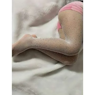 Toddler Girls Sparkle Fishnet Stockings for Ages 2-7