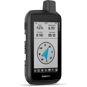 Garmin Montana 700, Rugged GPS Handheld, Routable Mapping for Roads and Trails, Glove-Friendly 5" Co...