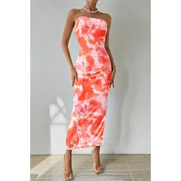 PRETTYGARDEN Maxi Bodycon Dress for Summer Events