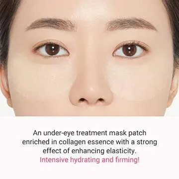 ETUDE Collagen Eye Patch, 0.14 oz. 10 pack | Revitalizing Under-Eye Treatment Mask Patch with Intensive Hydration and Tightening Effect