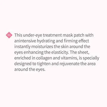 ETUDE Collagen Eye Patch, 0.14 oz. 10 pack | Revitalizing Under-Eye Treatment Mask Patch with Intensive Hydration and Tightening Effect