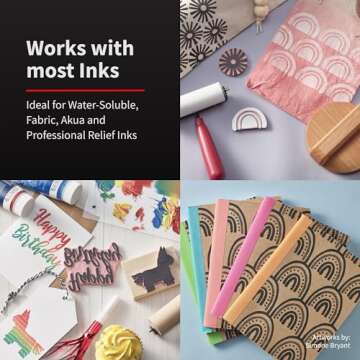 Speedball Deluxe Soft Rubber Brayer, 2-Inch