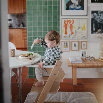 mushie Silicone Suction Plate | BPA-Free Non-Slip Design (Ivory)