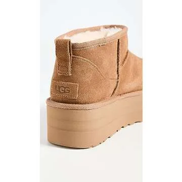 UGG Women's Classic Ultra Mini Platform Boot, Chestnut, 9