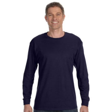 Hanes Men's Ultra-Soft Tagless Long-Sleeve Tee - Comfort & Style