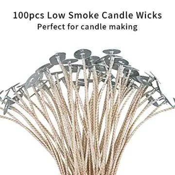 EUPNHY CD Series Candle Wicks - 100pcs for Soy Candles