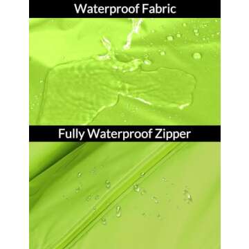 BALEAF Women's Rain Jackets Waterproof Windbreaker Windproof Lightweight Running Cycling Jacket Reflective Packable Hooded Yellow M