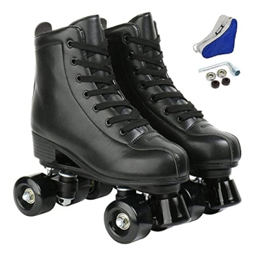 XUDREZ Double-Row Roller Skates ABEC 5 Light-Up Wheels