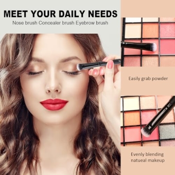 Raffaello 15Pcs Makeup Brush Set for Flawless Application