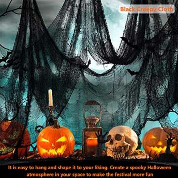 Halloween 394 x 30 Inch Creepy Gauze Cloth for Decor