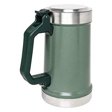 Stanley Classic Beer Stein with Bottle Opener, 24 oz Insulated Beer Party Mug and Tumbler, Hammertone Green