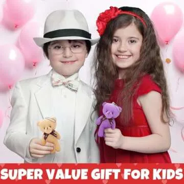 Asoulin 24 Pack Plush Bear Keychains for Easter Gifts