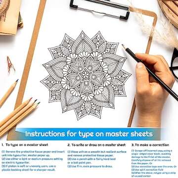 Tattoo Transfer Paper, Cridoz 35 Sheets Stencil Transfer Paper for Tattooing, A4 Size