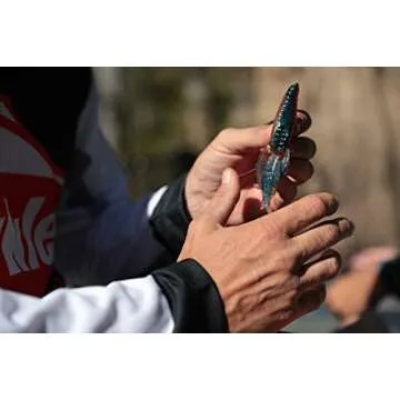 Berkley 1457700 Powerbait Pit Boss Soft Bait, 4" Bait Length, Green Pumpkin Green, Package of 8