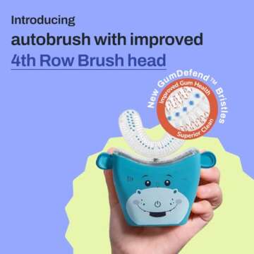 autobrush Kids U Shaped Toothbrush - ADA Approved & Fun