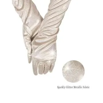 GRYUIRY Glitter Sparkly Gloves for Parties and Events