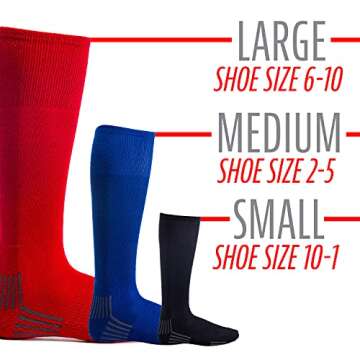 Franklin Sports Youth-Baseball + Softball Socks - Navy-Baseball + Softball Knee Socks for Kids - Boys + Girls Tall Sports Socks - Youth Small