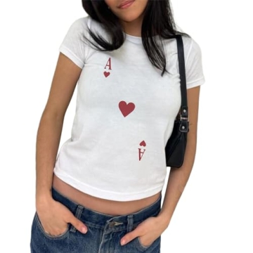 Fashionable Women’s Y2K Graphic Baby Tee - Soft, Stylish Crop Top for Summer