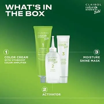 Clairol Natural Instincts Bold Permanent Hair Dye, BL28 Blue Black Colibri Hair Color, Pack of 1