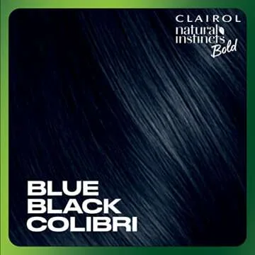 Clairol Natural Instincts Bold Permanent Hair Dye, BL28 Blue Black Colibri Hair Color, Pack of 1