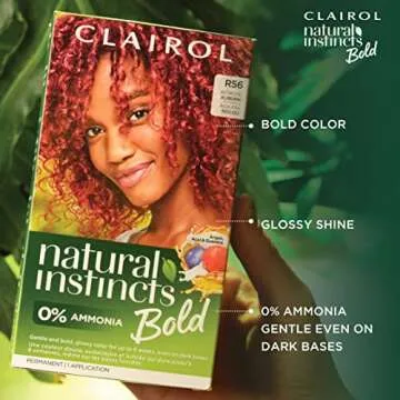 Clairol Natural Instincts Bold Permanent Hair Dye, BL28 Blue Black Colibri Hair Color, Pack of 1