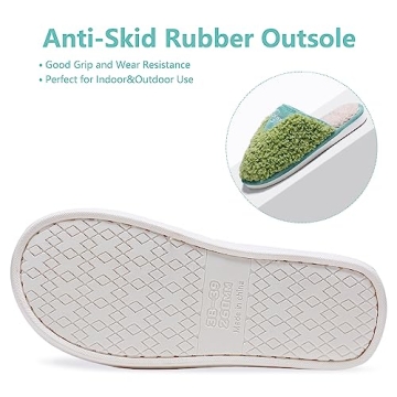 GOEWY Cozy Fuzzy Slippers for Women Indoor and Outdoor Non Slip Memory Foam House Shoes Christmas Gift for Women Mom Girlfriend Daughter