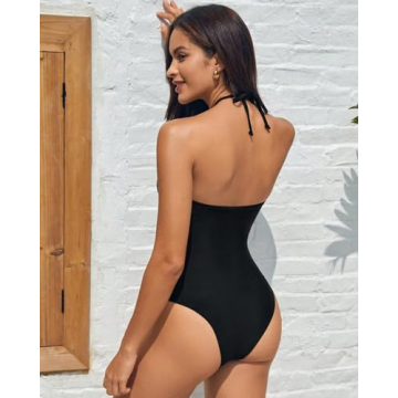 SherryDC Women's Tummy Control Swimsuit 3D Flowers