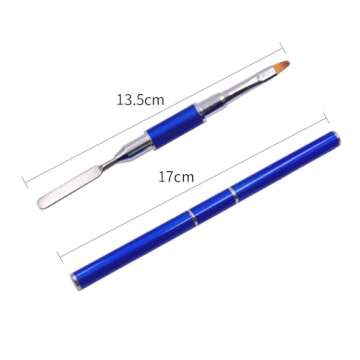 Kalolary 2Pcs Dual-Ended Poly Gel Nail Brush & Picker Set for Stunning Nails