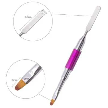 Kalolary Dual-Ended Poly Gel Nail Brush & Picker