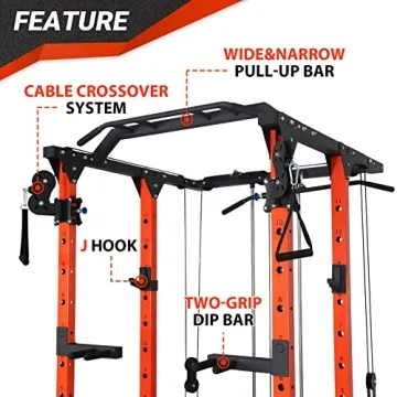 ER KANG Fitness Power Cage for Home Strength Training