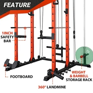 ER KANG Fitness Power Cage for Home Strength Training