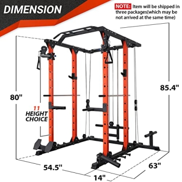 ER KANG Fitness Power Cage for Home Strength Training