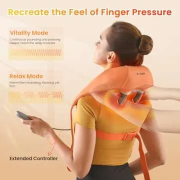 WOOMER Neck Massager with Heat for Ultimate Pain Relief
