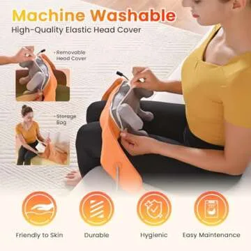 WOOMER Neck Massager with Heat for Ultimate Pain Relief