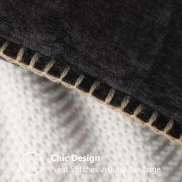 Luxury Chenille Pillow Covers Set of 2 Soft Farmhouse Style