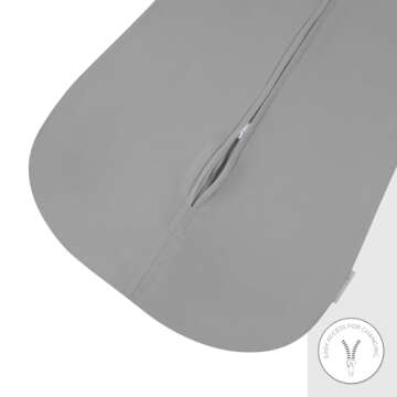 Baby Wearable Blanket - Baby Sleep Sack 100% Cotton - Sleep Sack 6-12 Months - Comfy Soft Lightweight, 2-Pack Set Gender Neutral Grey