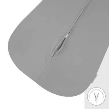 Baby Wearable Blanket - Baby Sleep Sack 100% Cotton - Sleep Sack 6-12 Months - Comfy Soft Lightweight, 2-Pack Set Gender Neutral Grey