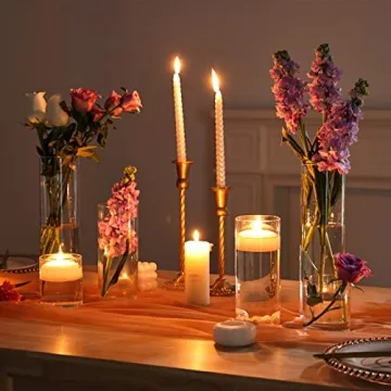 Elegant CUCUMI 15pcs Glass Vases for Home Decor