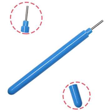 Floranea 4 Pcs Paper Quilling Tools Slotted Kit Rolling Curling Quilling Needle Pen Rose Blue for Art Craft DIY Paper Cardmaking Project (4 pcs)