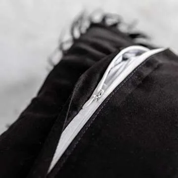 Home Brilliant Fluffy Faux Fur Throw Pillow Covers