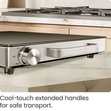 Chefman Compact Glasstop Warming Tray with Adjustable Temperature Control Perfect for Buffets, Restaurants, Parties, Events, Home Dinners and Travel, Mini 15x12 Inch Surface, Keeps Food Hot, Black