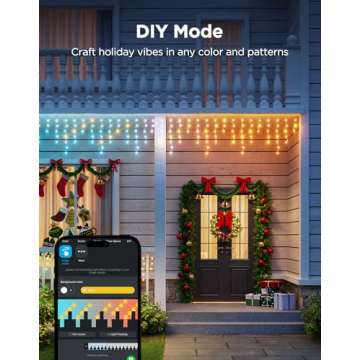 Govee 33ft Smart RGBIC Christmas Icicle Lights Outdoor