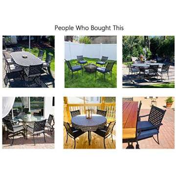 Top Space Metal Dining Chair Indoor Outdoor Use Patio Dinning Chairs Set,Dining Bistro Cafe Side Metal Chairs Set of 4 with Arms and Seat Cushions(4 PC, Grey)