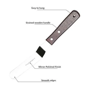 PUCKWAY Offset Cake Icing Spatula Set for Perfect Cakes