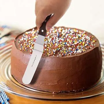PUCKWAY Offset Cake Icing Spatula Set for Perfect Cakes