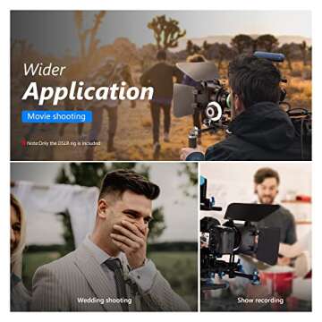 Neewer Shoulder Rig Kit for DSLR Cameras and Camcorders, Movie Video Film Making System with Matte Box, Follow Focus, C-Shaped Bracket, 15mm Rods, Handgrip, 1/4” & 3/8” Threads (Blue + Black)