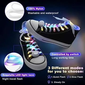 Waydress LED Shoelaces for Glowing Style and Visibility